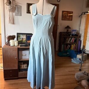 Vintage 1950’s light blue with big beautiful buttons dress